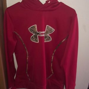 pink under armor hoodie